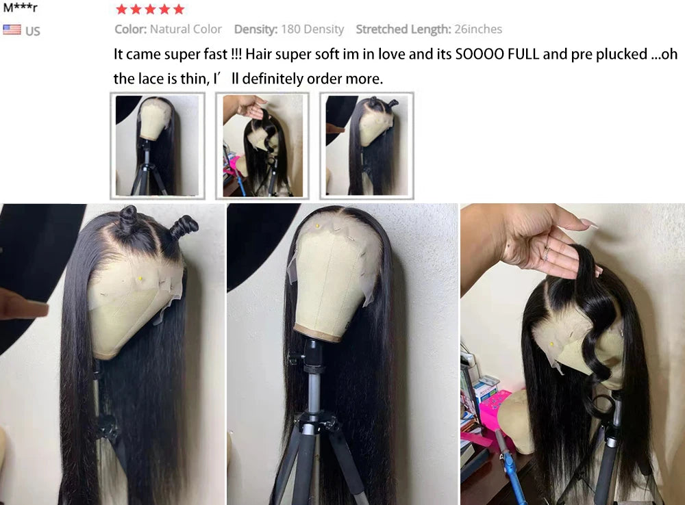 HD Lace Frontal Wig - 13x6/13x4/4x4 Transparent Lace Human Hair Wig