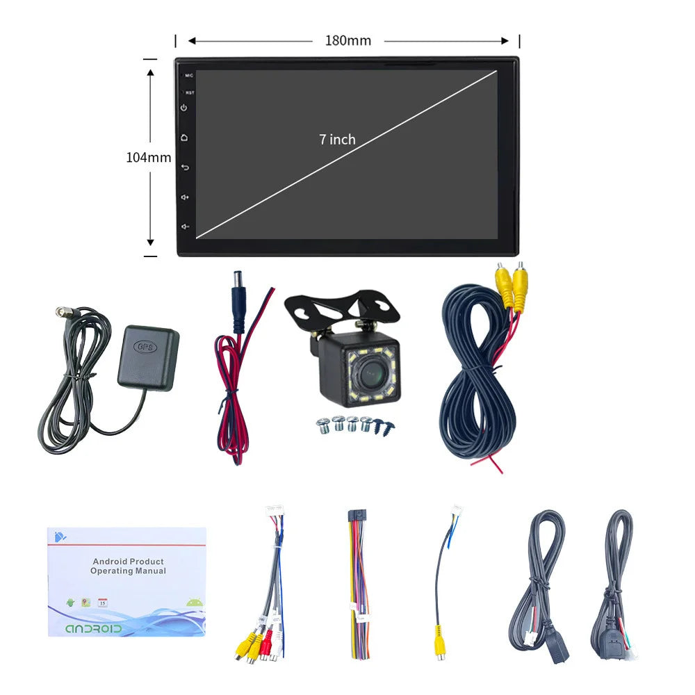 Universal Wireless CarPlay Screen – 7", 9" & 10.1" Car Multimedia Player, Android Auto Compatible