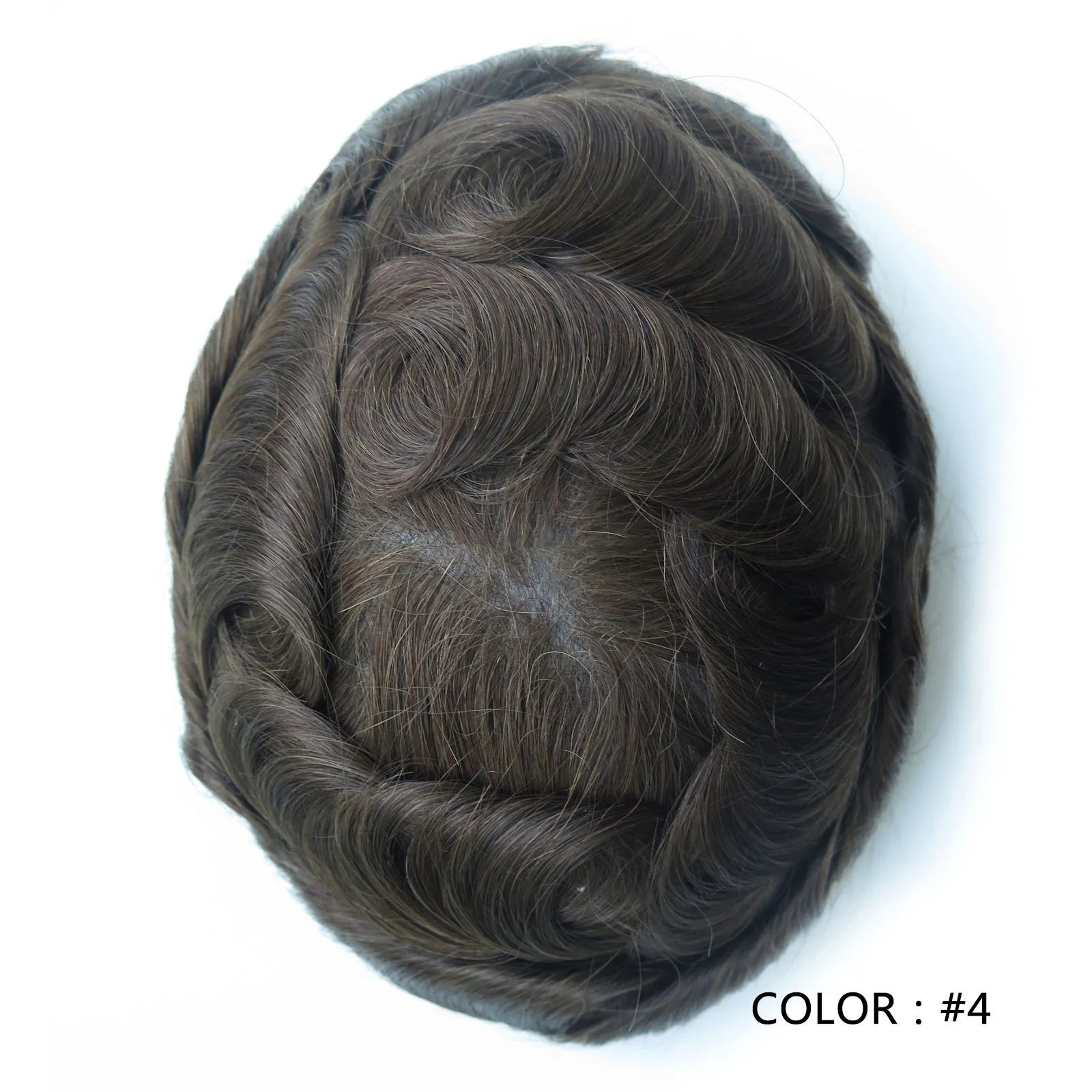 Injected Lace Silk Top Human Hair Toupee – 8 Inch