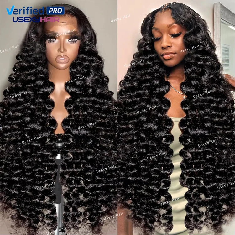 30-Inch Wavy Human Hair Lace Front Wig