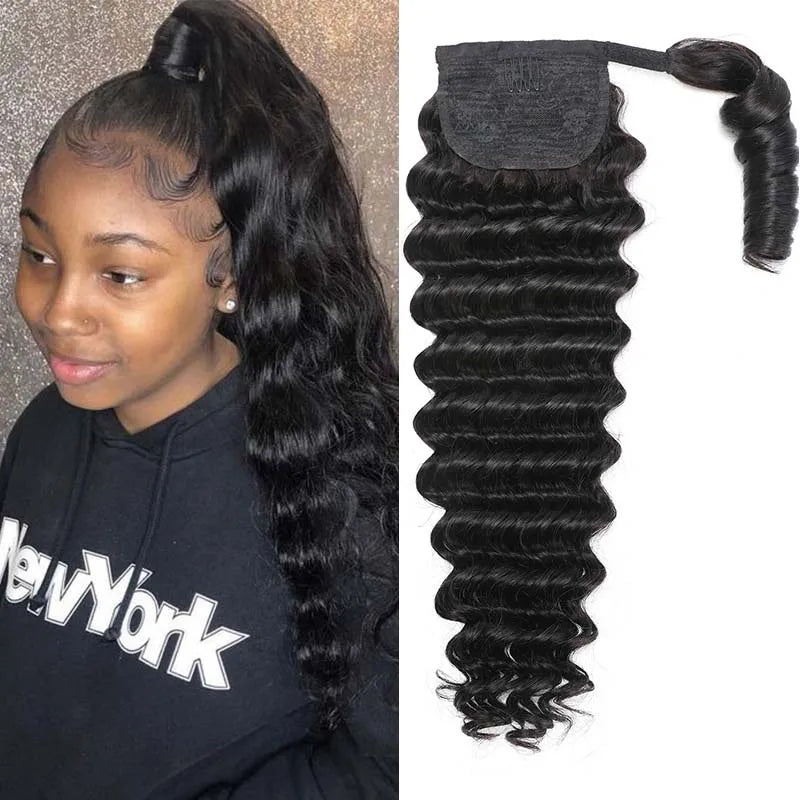 Virgin Human Hair Ponytail Extension – Silky Straight