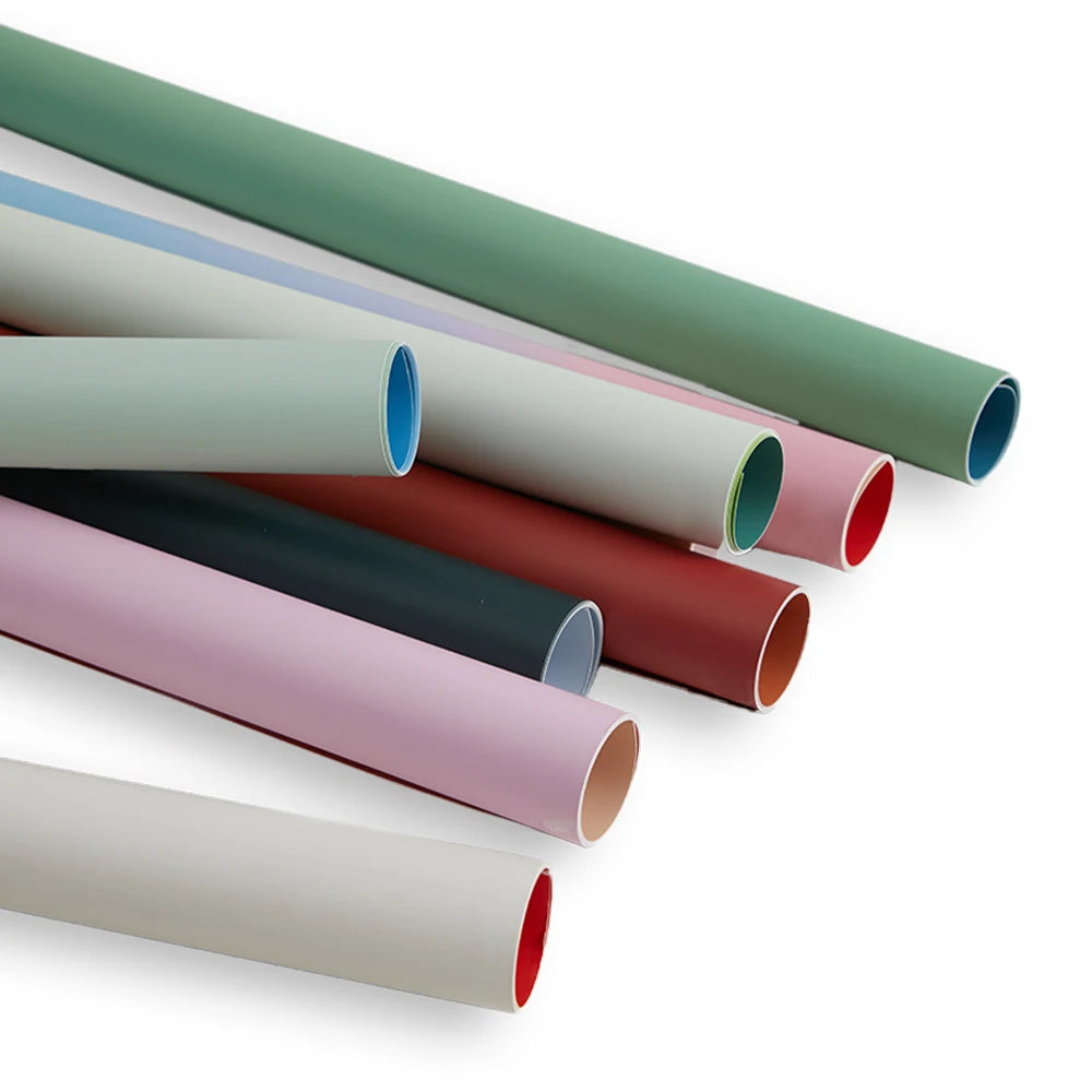 YINGZHI Double-Sided Gradient Color Photography Backdrop Paper – 57x87cm, 23 Colors