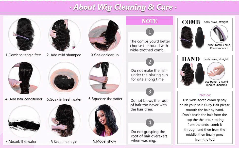 HD Lace Frontal Wig - 13x6/13x4/4x4 Transparent Lace Human Hair Wig