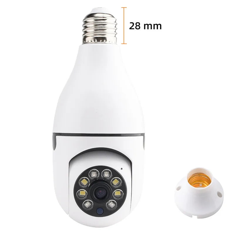 SJS 360° Panoramic WiFi Light Bulb Security Camera – 1080P