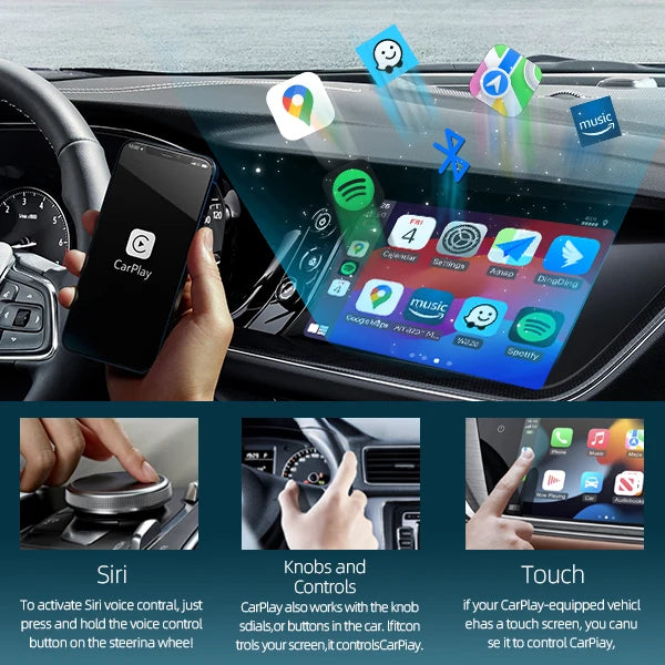 Wireless CarPlay & Android Auto Adapter for Nissan 370Z 2010-2019 – Mirror Link, Factory Screen Upgrade | CZT