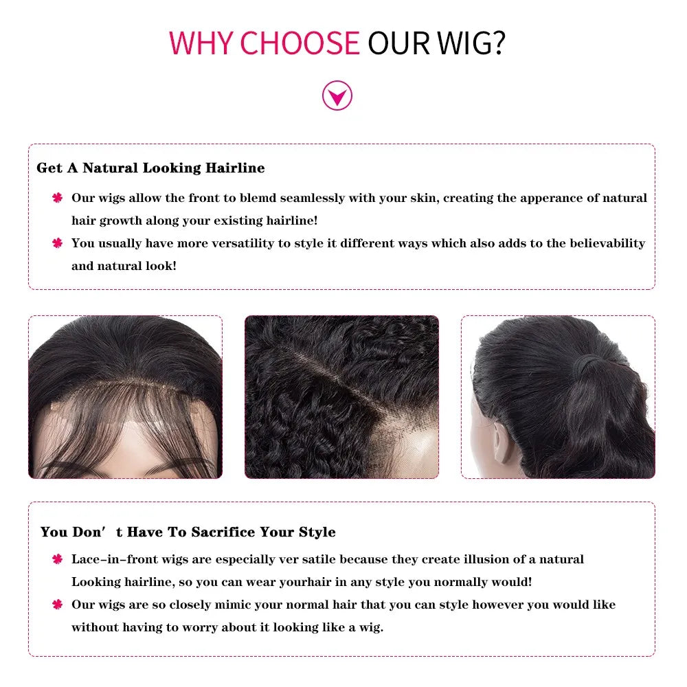 HD Lace Frontal Wig - 13x6/13x4/4x4 Transparent Lace Human Hair Wig