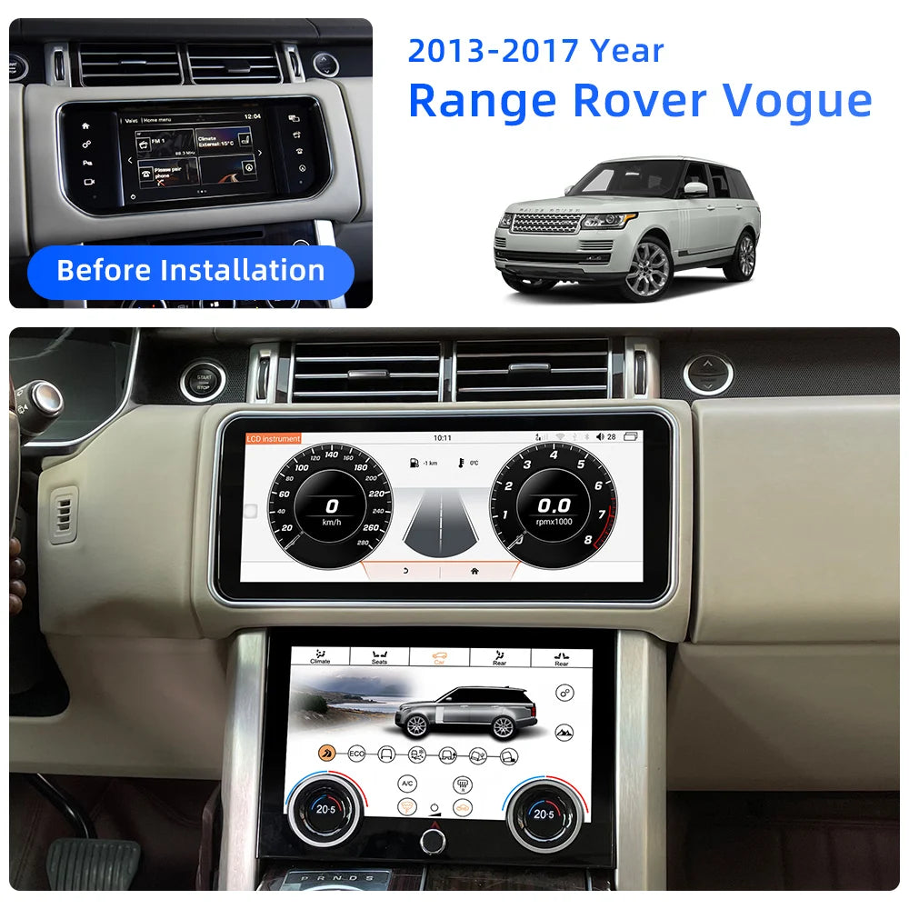 12.3" Android 11 Car Radio for Land Rover Range Rover Vogue L405 2013-2017 – Wireless CarPlay, GPS, Ultra HD IPS