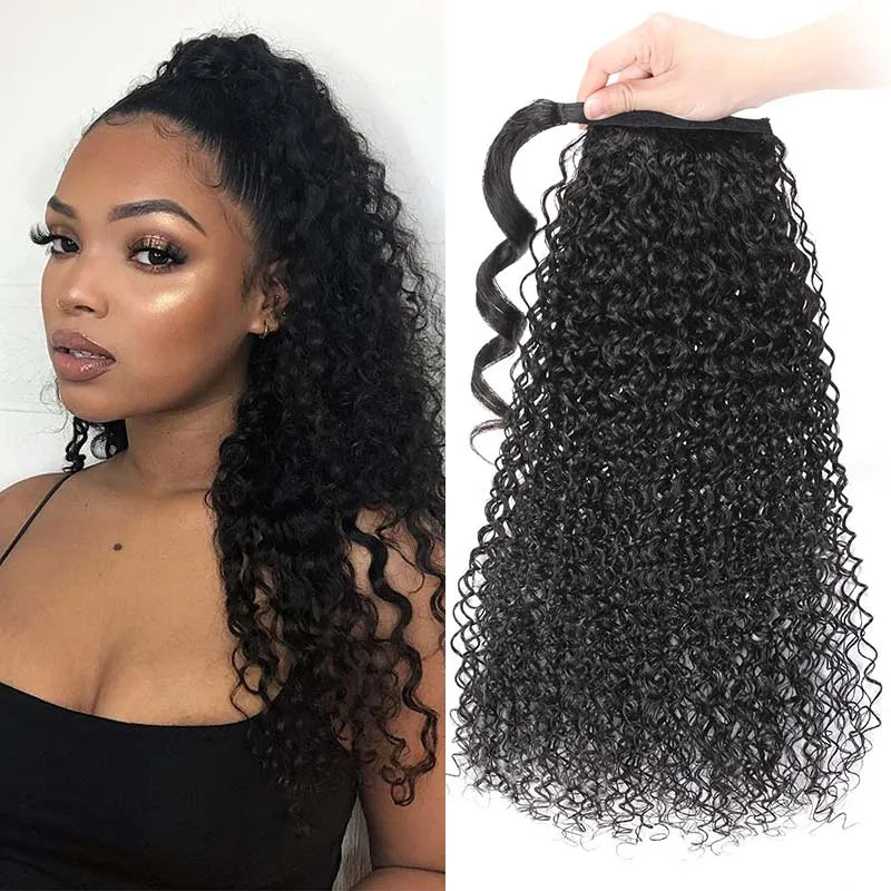 Virgin Human Hair Ponytail Extension – Silky Straight
