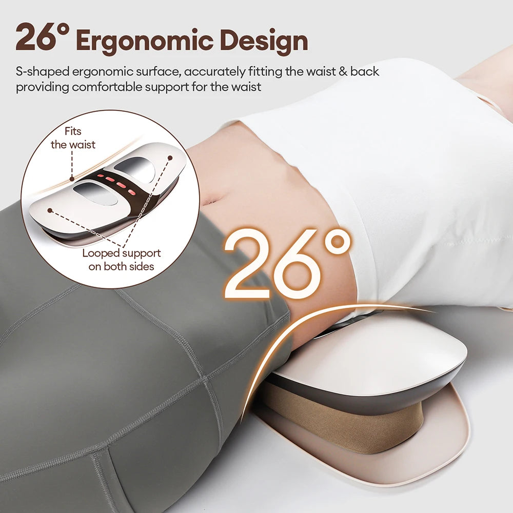 Electric Lumbar Vibration Massager – Adjustable Back Support