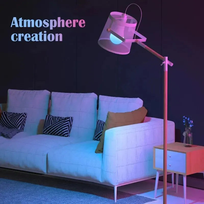 16-Color RGB LED Smart Bulb – E27, 8W Dimmable, 24-Key Remote Control | 1-10 Pack