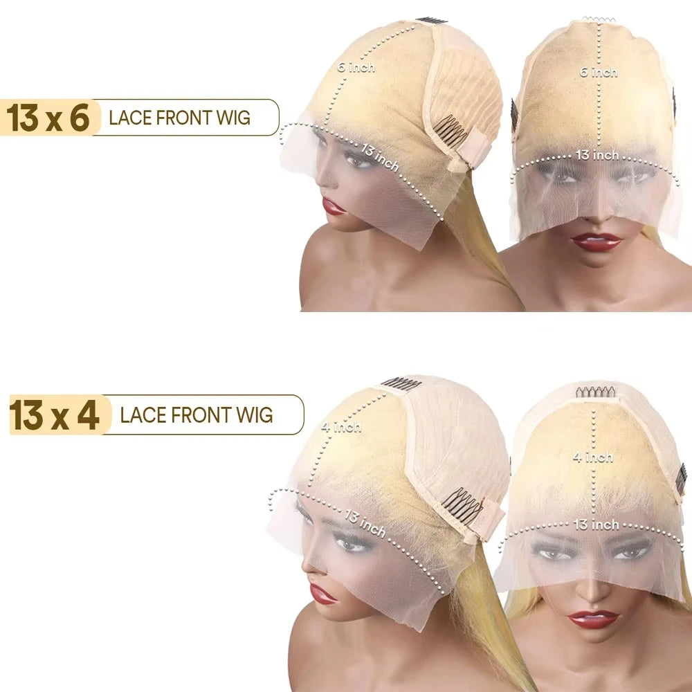 613 Blonde Body Wave Human Hair Lace Front Wig – 13x4 & 13x6 HD Lace | 180% & 220% Density | 18–38 Inches