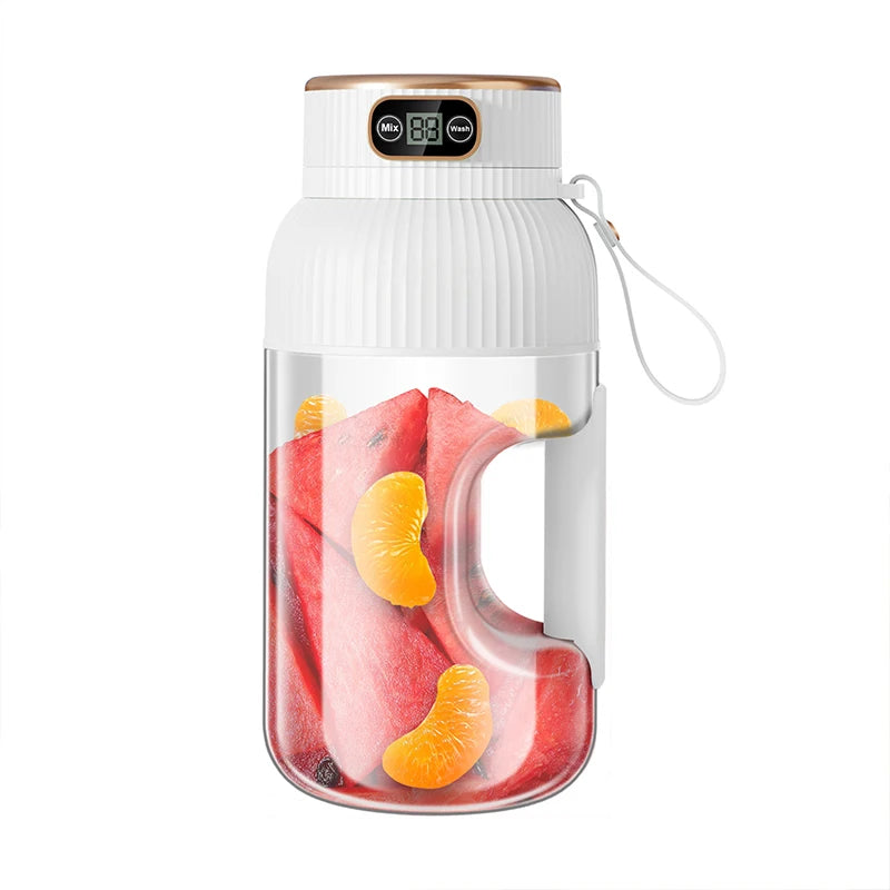 1000ML Portable USB Juicer Blender – 18W | Auto Pulp Ejection | Citrus & Smoothie | USB Rechargeable