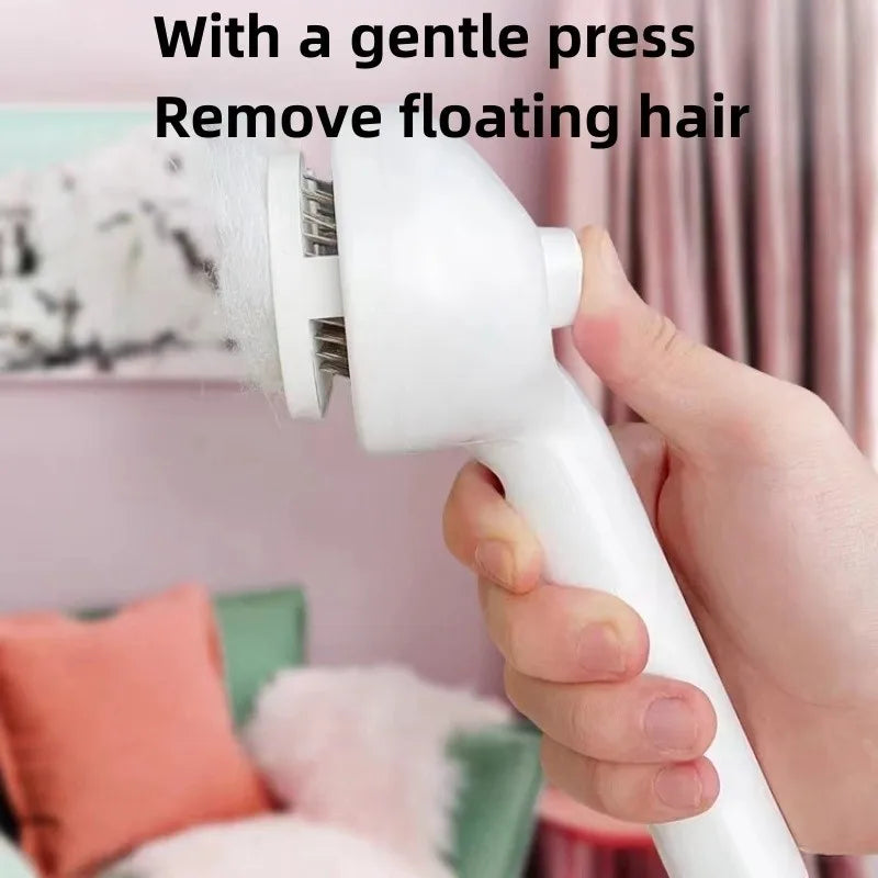2-in-1 Pet Grooming Mist Comb & Self-Cleaning Dematting Brush