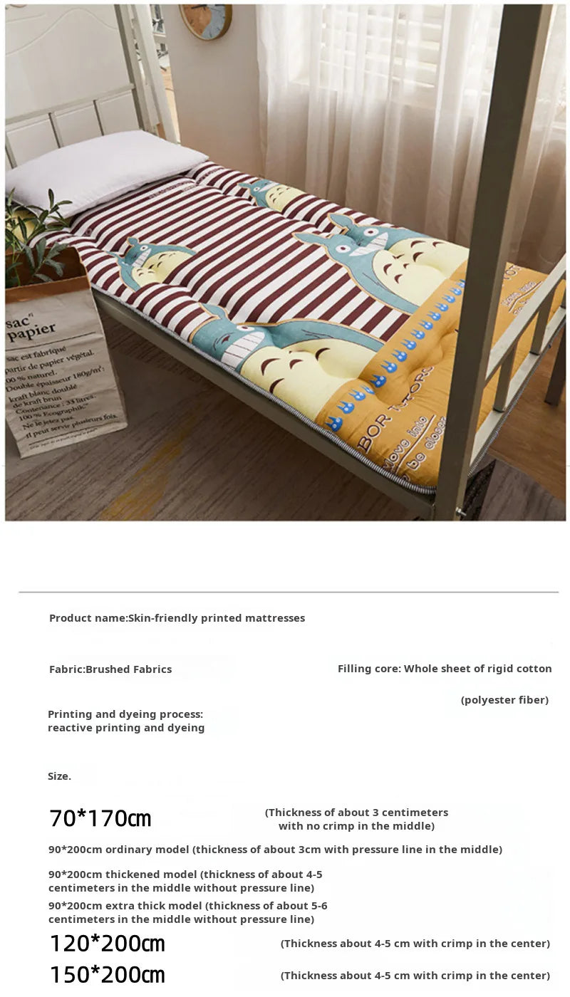 Thick Foldable Mattress Topper – Breathable Soft Bed Pad