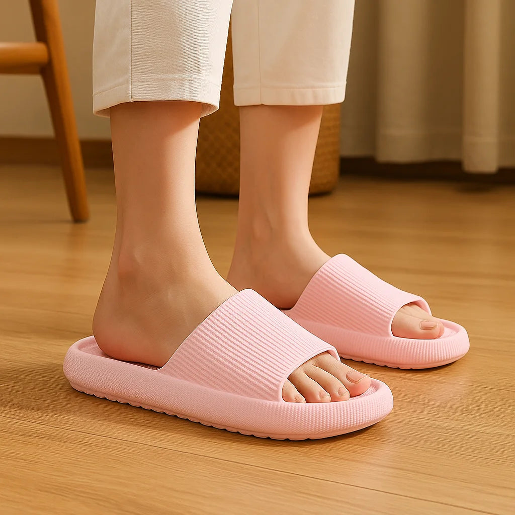 EVA Thick Sole Cloud Comfort Slippers – 4cm Cushioned Sole | Unisex | 11 Colors | Sizes 34–47