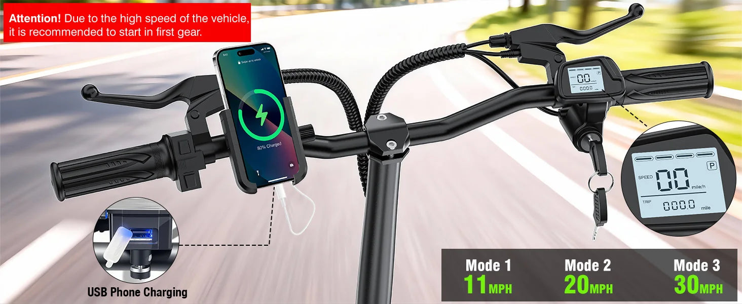 14-Inch Folding Electric Bike with Basket – 48V