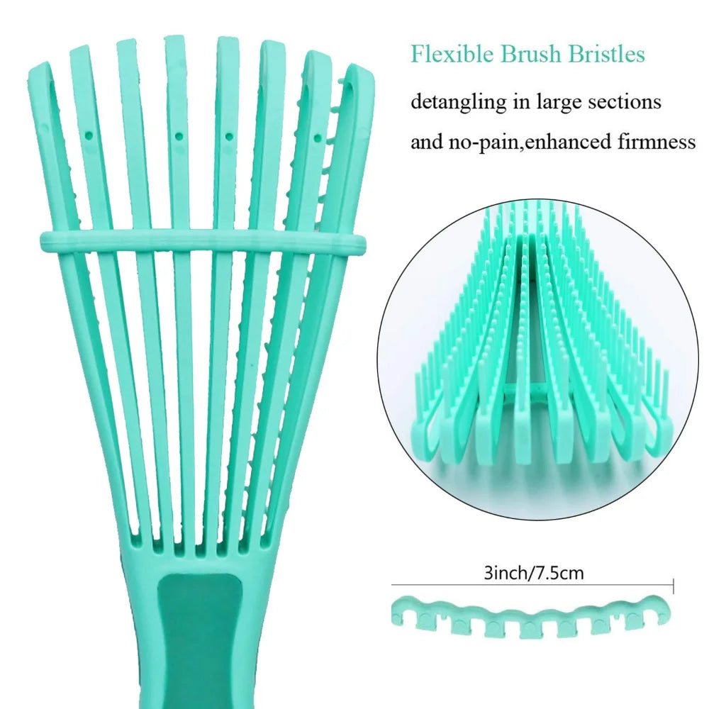 Detangling Scalp Massage Brush for Curly & Thick Hair