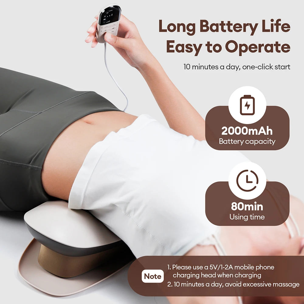 Electric Lumbar Vibration Massager – Adjustable Back Support