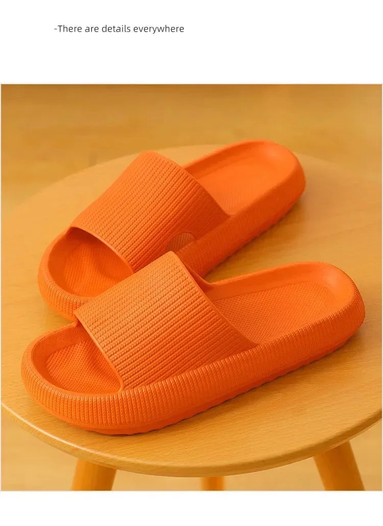 EVA Thick Sole Cloud Comfort Slippers – 4cm Cushioned Sole | Unisex | 11 Colors | Sizes 34–47