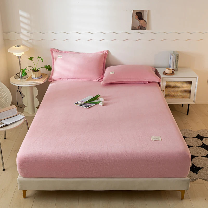 Velvet Thermal Mattress Cover – Plush Winter Bed Cover in Multiple Sizes