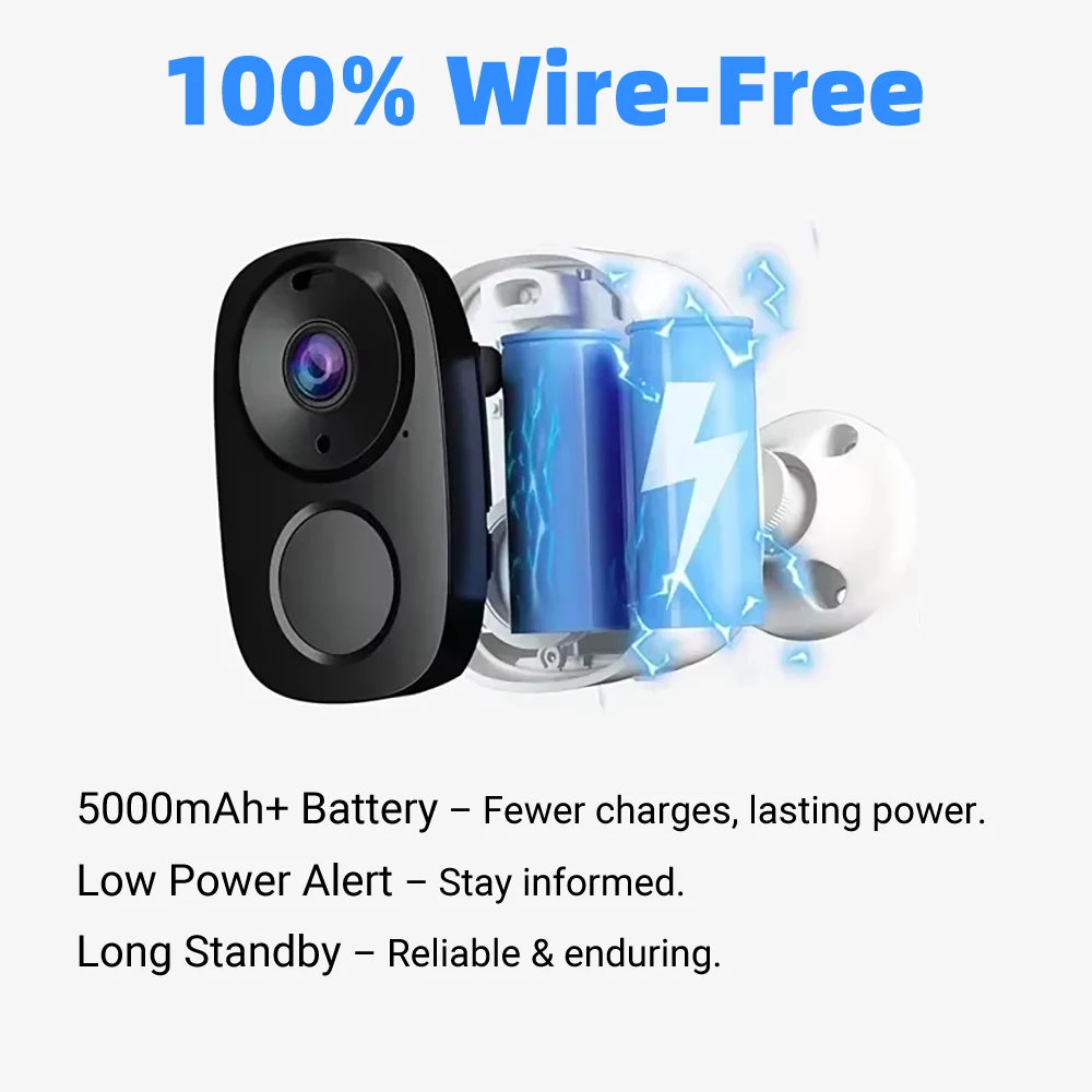 2K 5MP Solar & Battery Wireless Security Camera – Color Night Vision