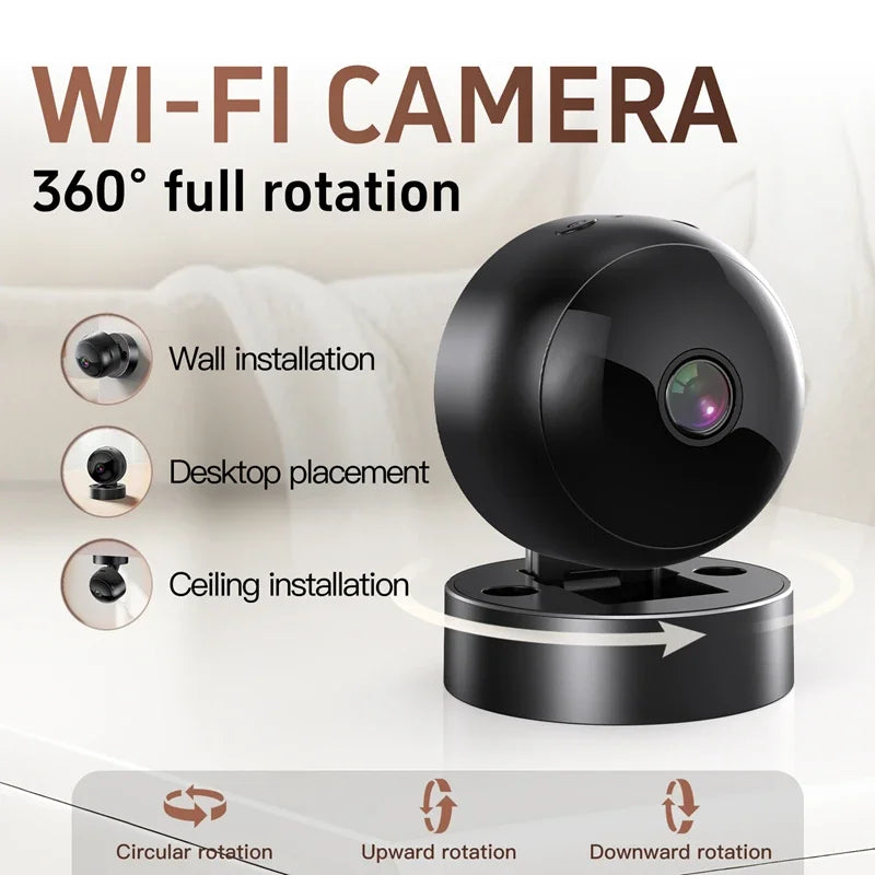 Mini 1080P WiFi Security Camera – Night Vision & Magnetic Mount