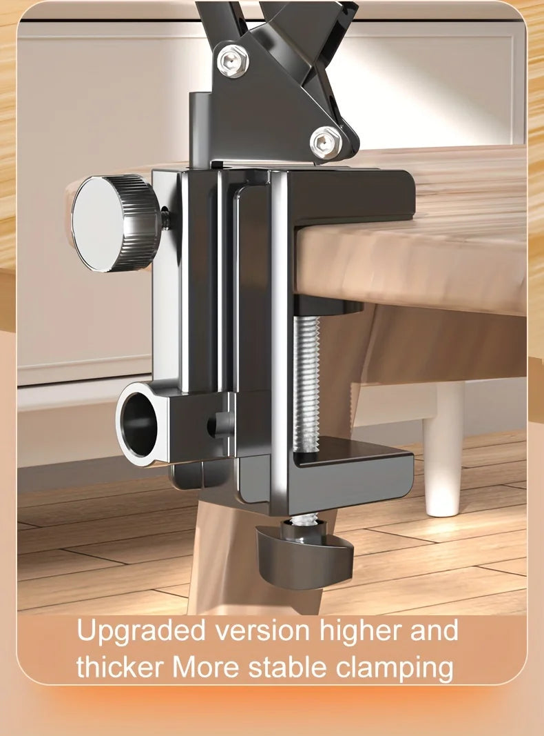 Adjustable Long-Arm Tablet Holder for Bed & Desk – 4.7–13 Inch