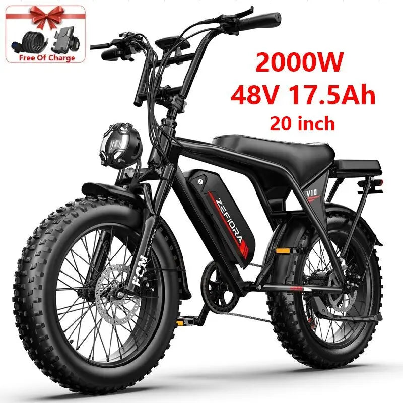 High-Power Electric Bike – Multiple Motor & Battery Options