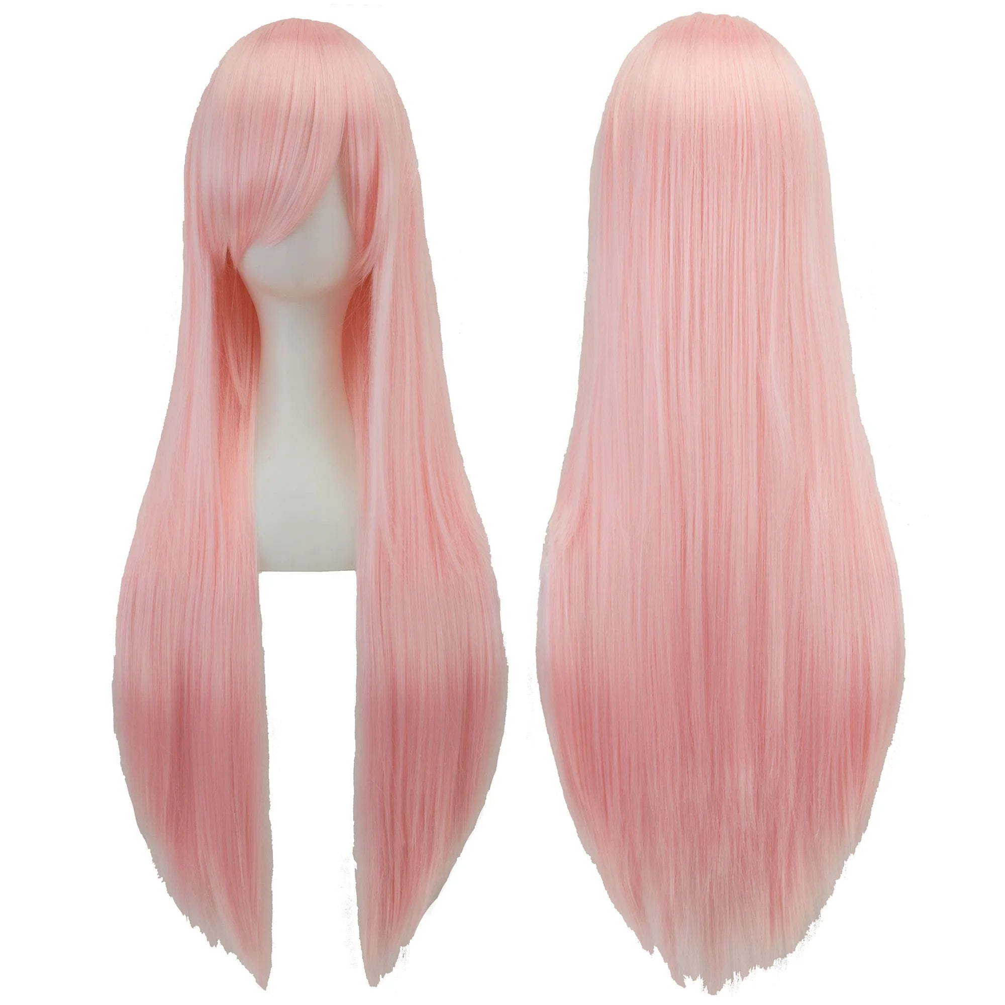 32" Long Straight Cosplay Wig – Heat Resistant Synthetic Hair, 120% Density | 36 Colors | Anime, Halloween & Party