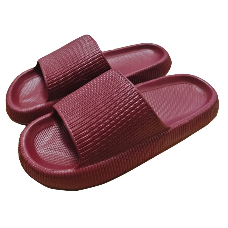 EVA Thick Sole Cloud Comfort Slippers – 4cm Cushioned Sole | Unisex | 11 Colors | Sizes 34–47