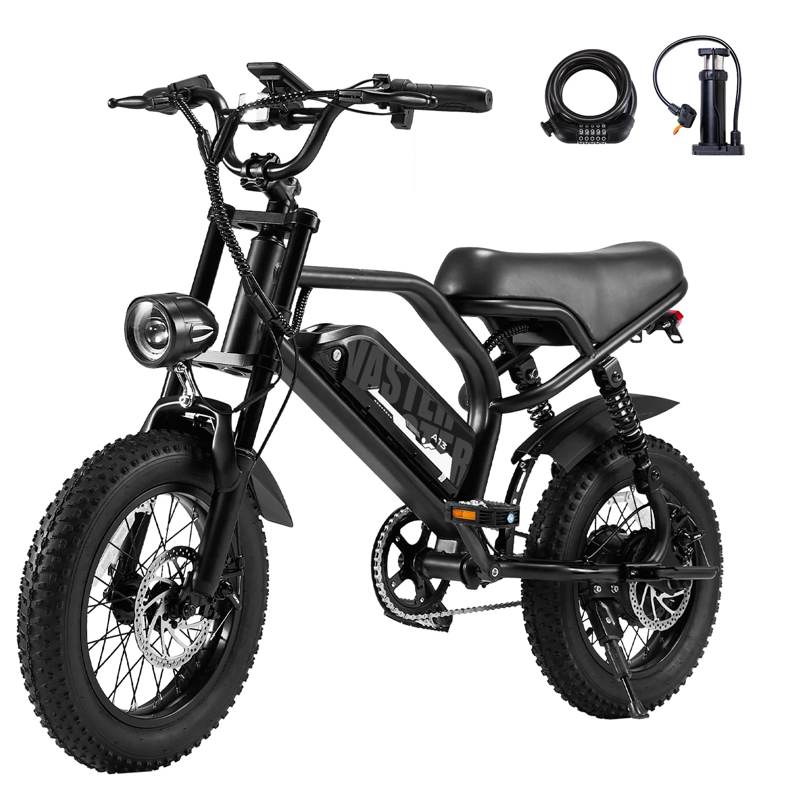 VDL 16-Inch Fat Tire Electric Bike – 800W Peak Motor