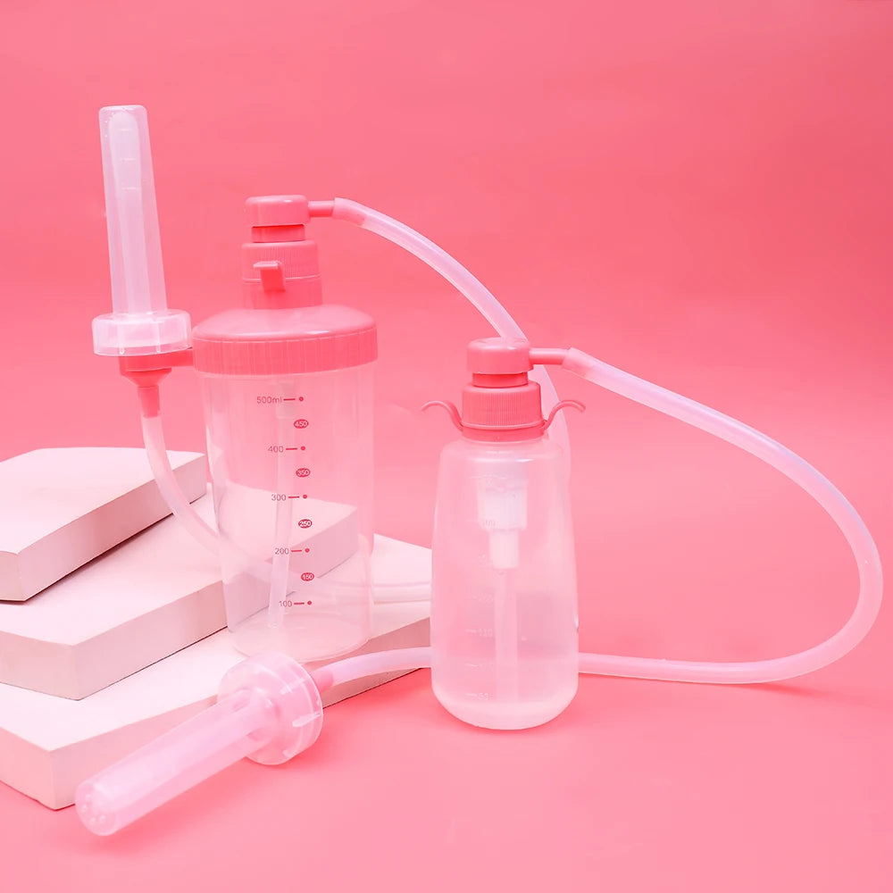 Reusable Personal Rinse Bottle with Interchangeable Nozzles