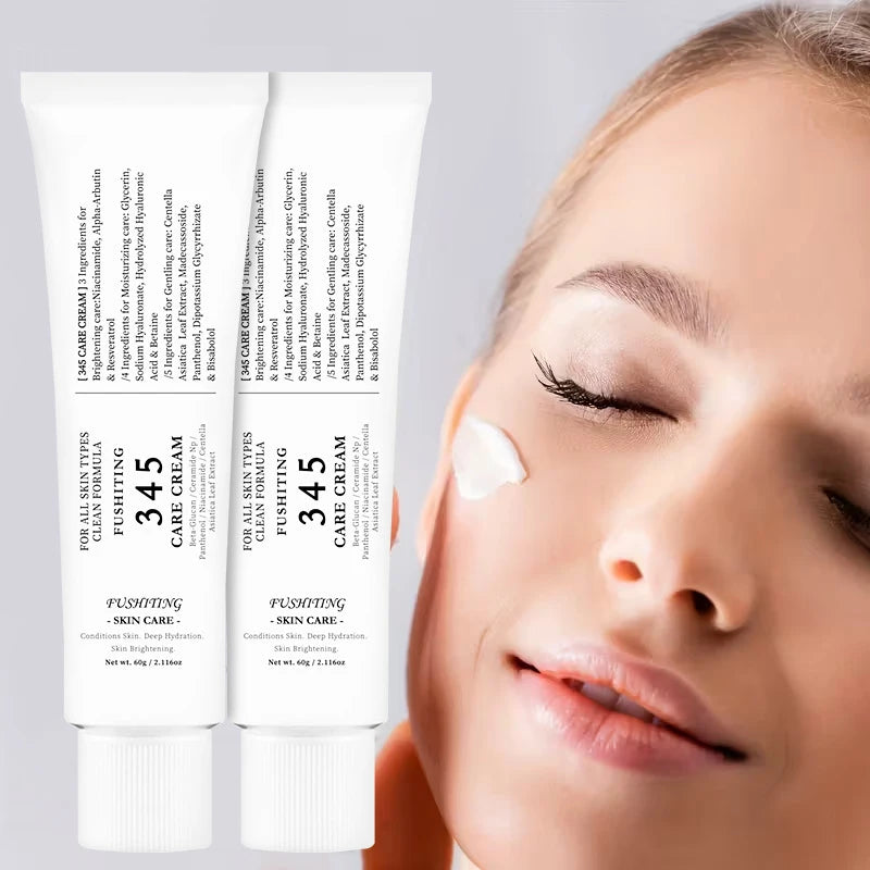 345 Korean Skincare – Moisturizing Face Cream, Eye Cream & Toner