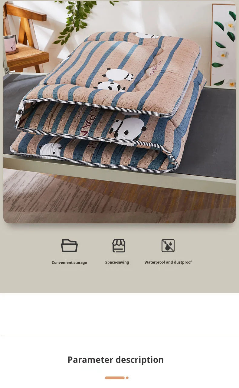 Thick Foldable Mattress Topper – Breathable Soft Bed Pad