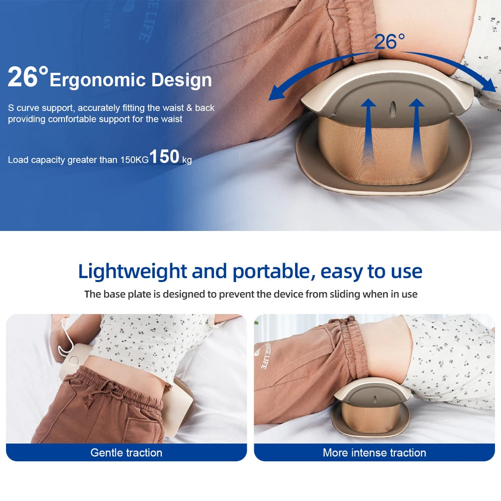 Electric Lumbar Vibration Massager – Adjustable Back Support