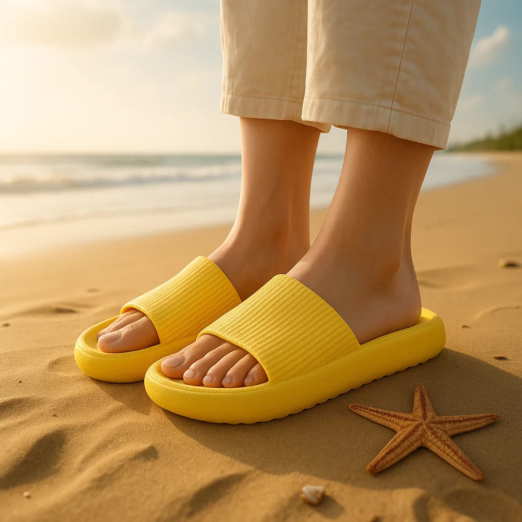 EVA Thick Sole Cloud Comfort Slippers – 4cm Cushioned Sole | Unisex | 11 Colors | Sizes 34–47