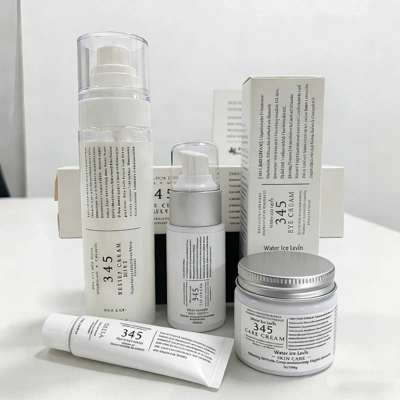 345 Korean Skincare – Moisturizing Face Cream, Eye Cream & Toner