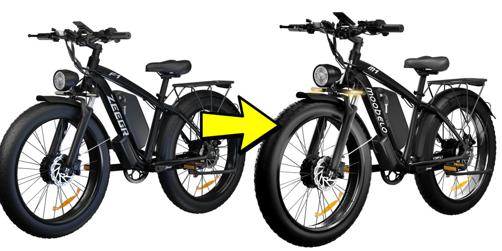 EOEOTWO 26" Fat Tire Electric Bike for Adults, 1000W Motor 1500W Peak, 48V 15Ah Battery, 34 MPH Max Speed, Up to 60 Miles Long Range
