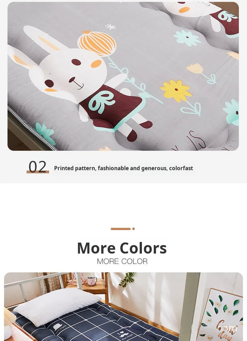 Thick Foldable Mattress Topper – Breathable Soft Bed Pad