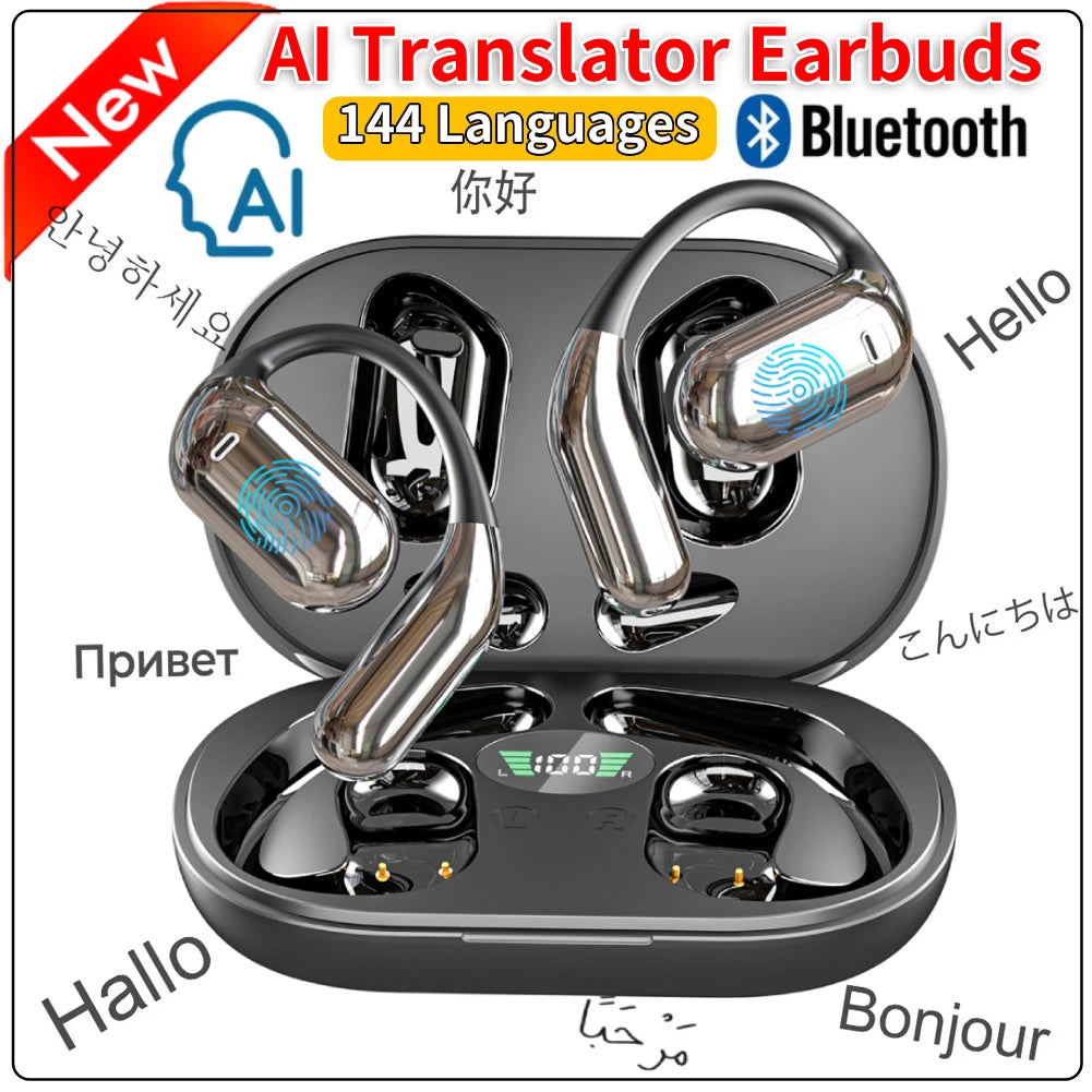 3-in-1 Real-Time Translation Earbuds