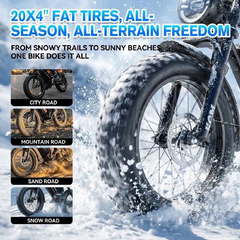High-Power Electric Bike – Multiple Motor & Battery Options