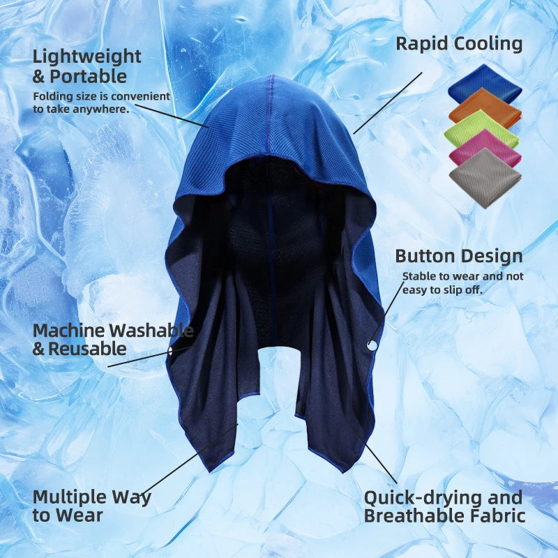 Evaporative Cooling Hood Towel for Sports & Fitness