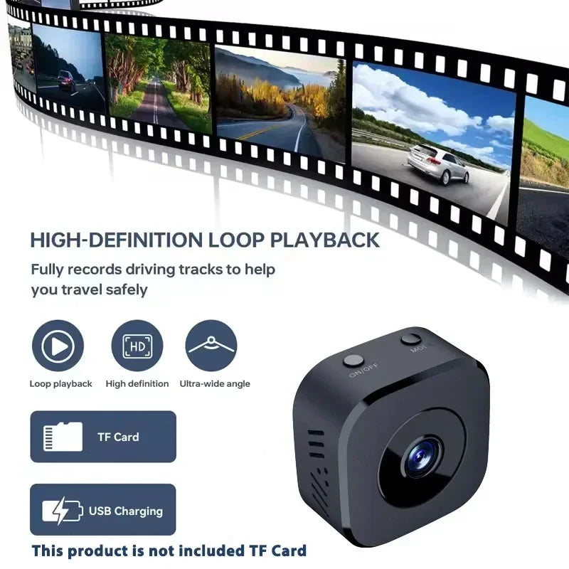 Mini 4K WiFi Security Camera – Night Vision, Two-Way Audio & Magnetic Mount