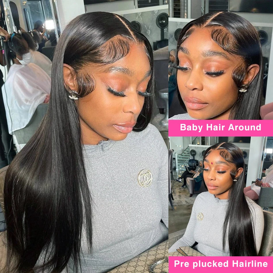 HD Lace Front Wig – Bone Straight Human Hair | 13x4, 13x6 & 360 | 180 & 200 Density | 20"–44"
