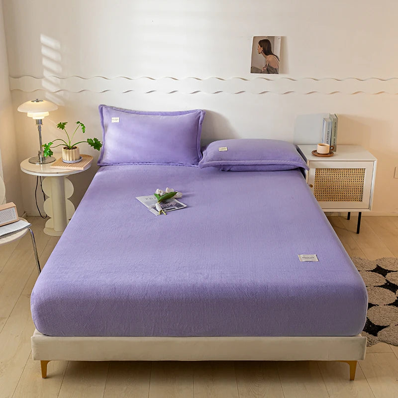 Velvet Thermal Mattress Cover – Plush Winter Bed Cover in Multiple Sizes