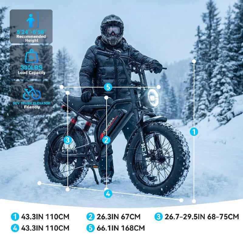 High-Power Electric Bike – Multiple Motor & Battery Options