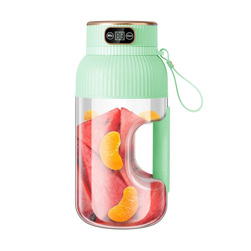 1000ML Portable USB Juicer Blender – 18W | Auto Pulp Ejection | Citrus & Smoothie | USB Rechargeable