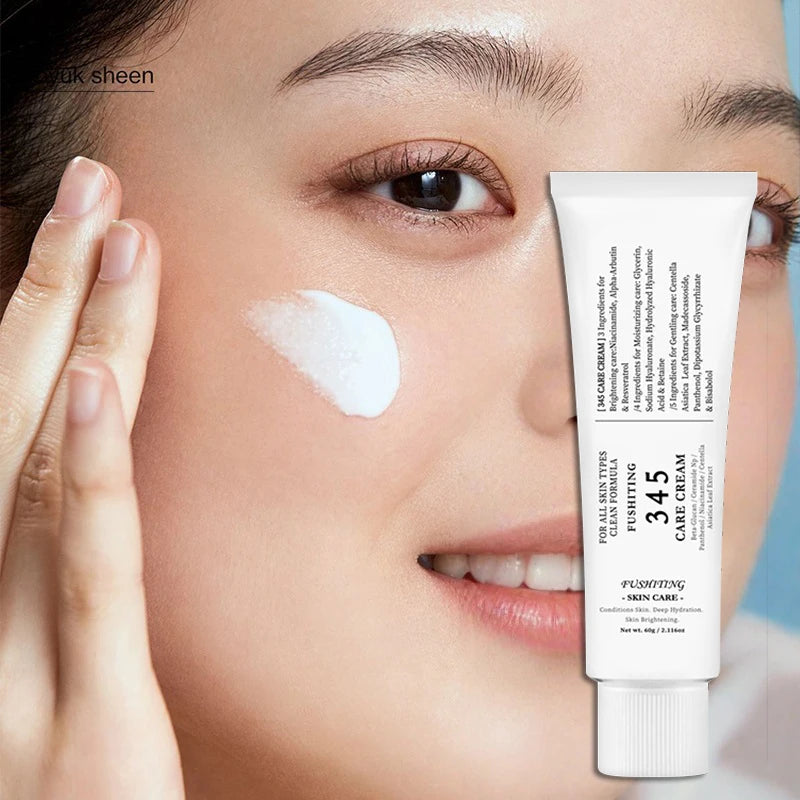 345 Korean Skincare – Moisturizing Face Cream, Eye Cream & Toner