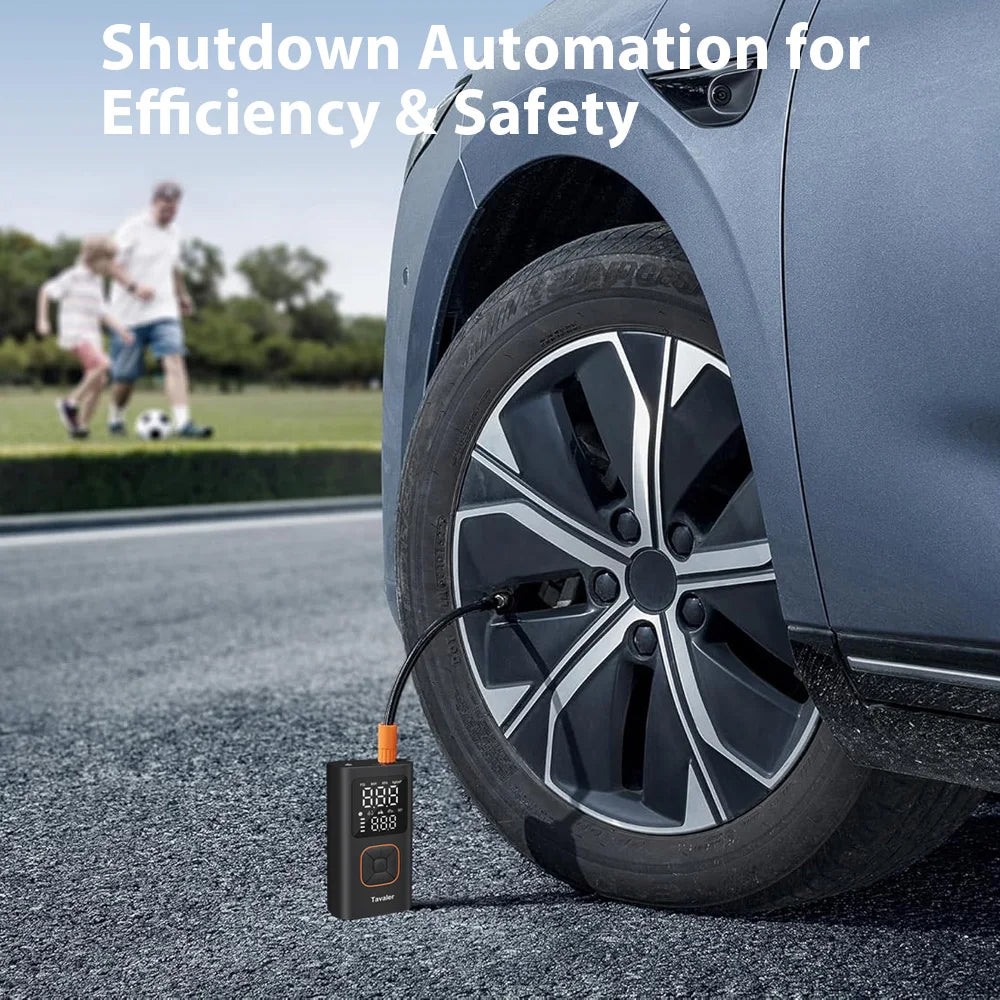 Portable Electric Tire Inflator Air Pump – 150 PSI | 4000mAh | Auto Shut-Off | Cars, Bikes & More