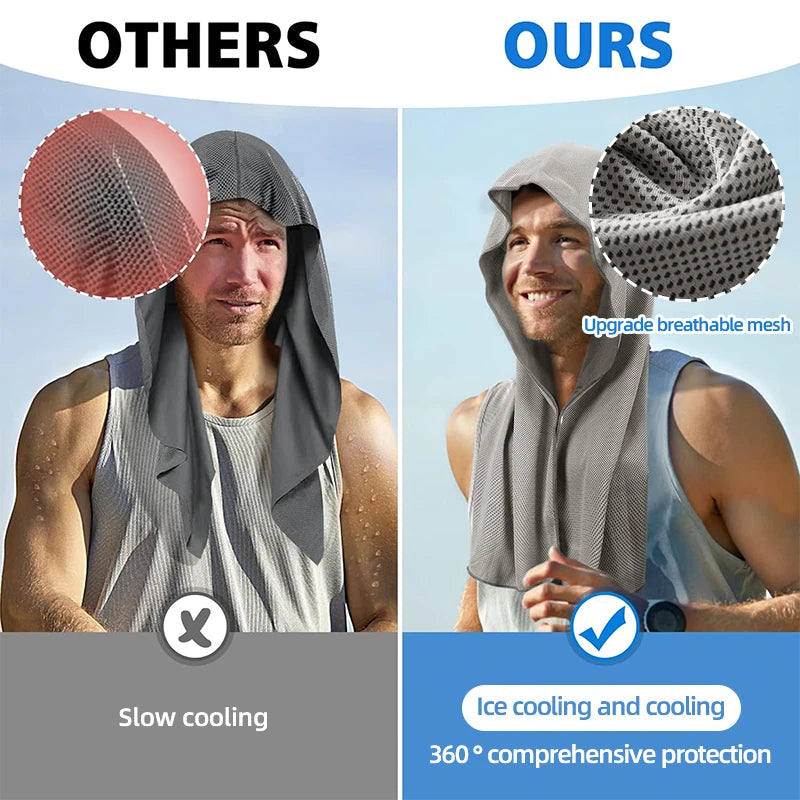 Evaporative Cooling Hood Towel for Sports & Fitness